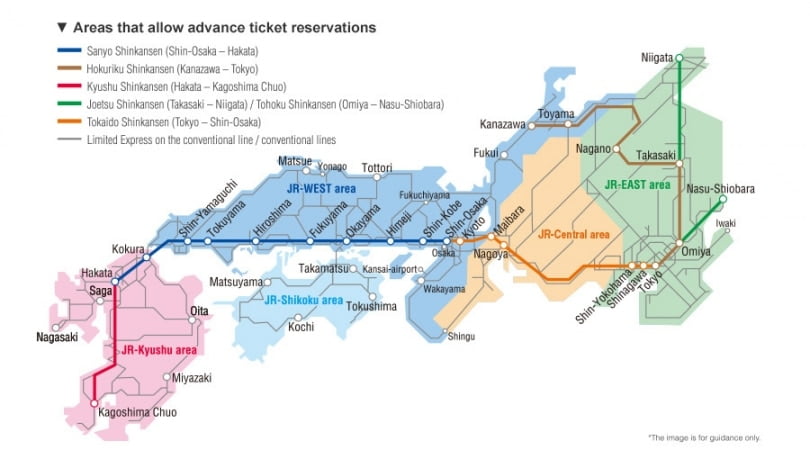 online reservation line possible japan shinkansen