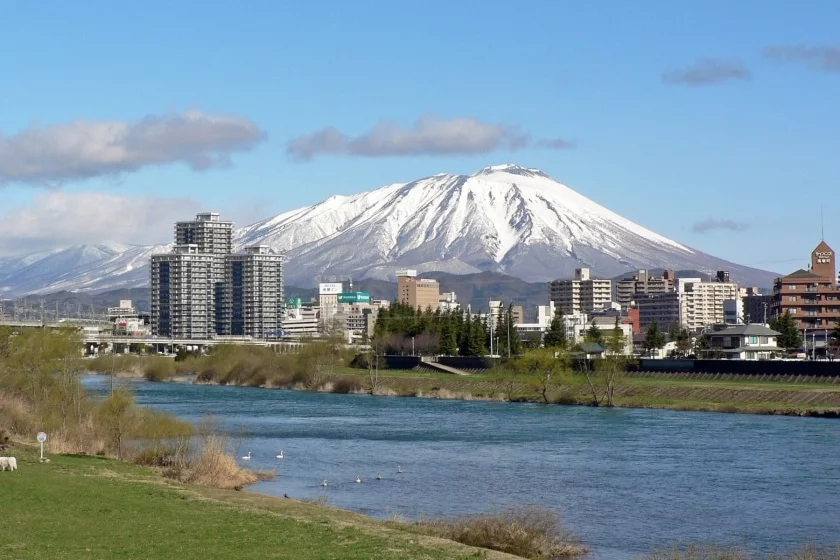 mount iwate town morioka japan