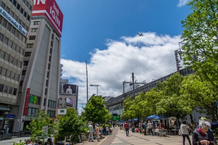 osaka charity flee market shin-osaka station japan