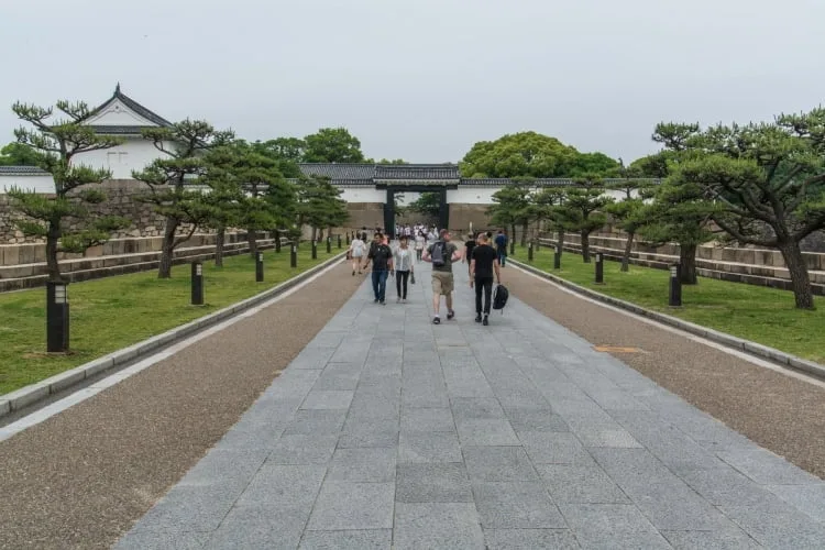 otomon gate castle osaka japan