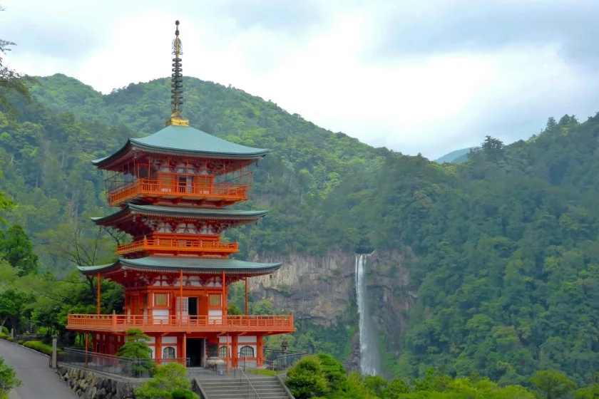 Seiganto-ji Pagoda on Kumano Kodo Road