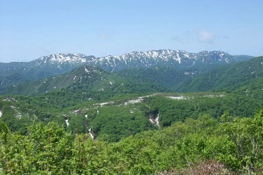 landscape mountain sirakami santi region tohoku