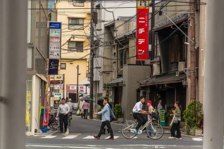 first step nara street - japan