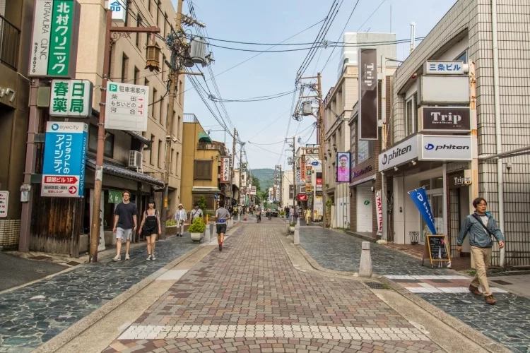sanjo dori street nara - japan