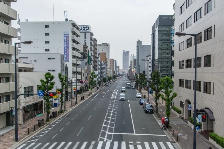 empty street osaka japan