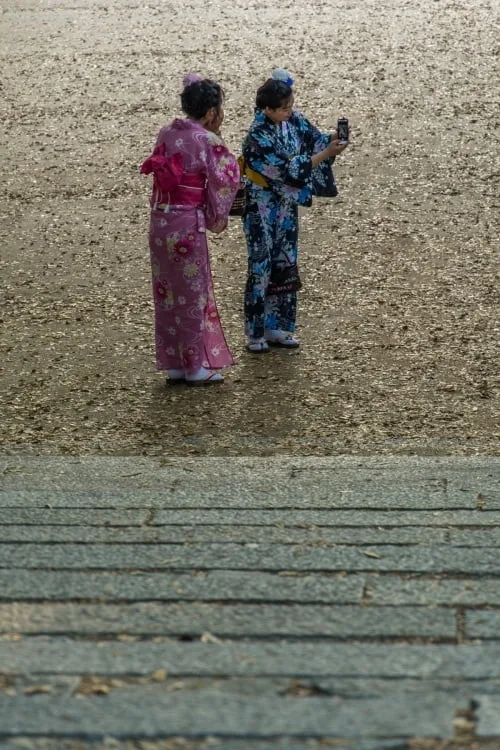 selfie time todai-ji nara - japan