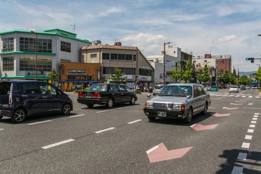 taxis kyoto japan
