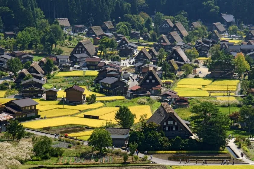 village shirakawa-go prefecture gifu-japan