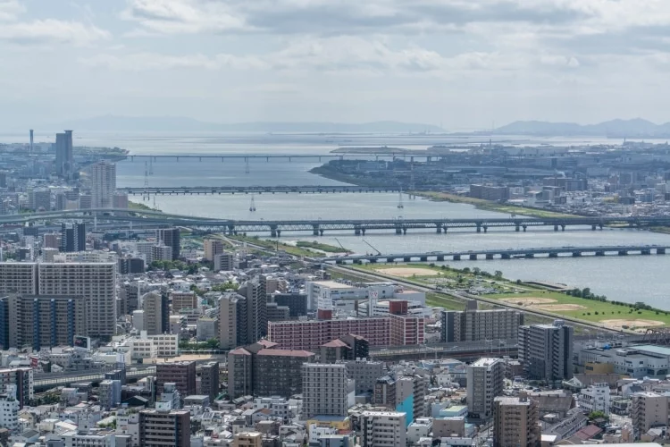 view bay osaka umeda sky building japan