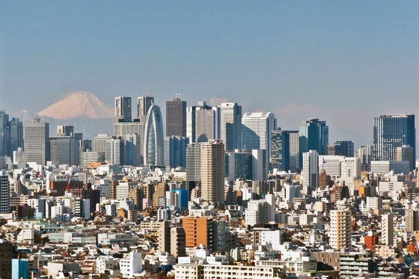 view tokyo mount fuji japan