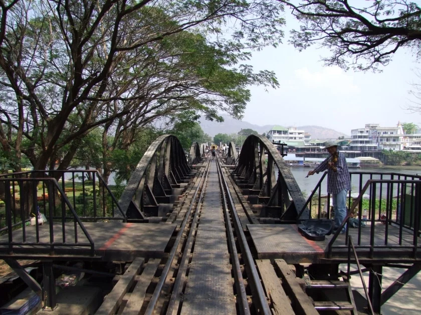 other side bridge river kwai kanchanaburi