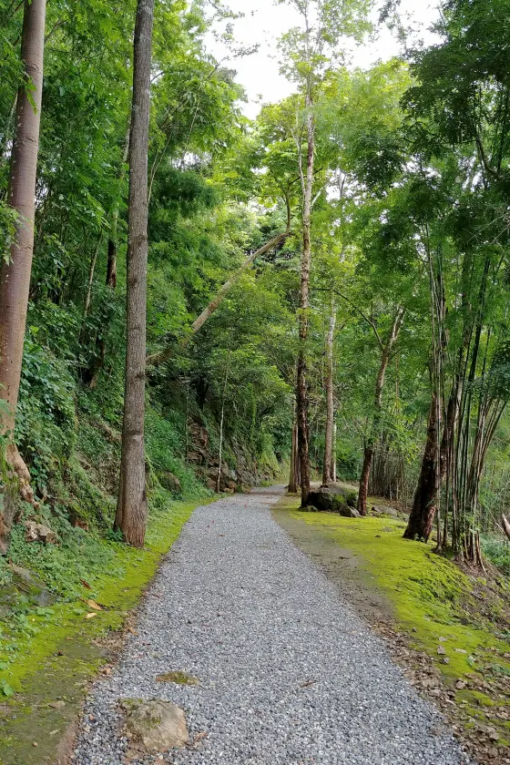 old death railway path kanchanaburi
