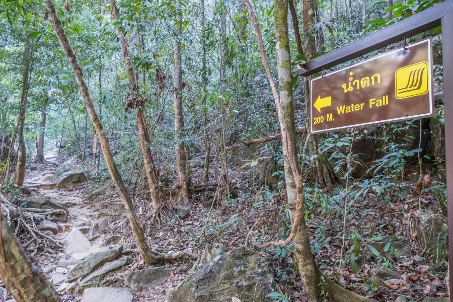 khlong phlu ko chang waterfall path - thailand