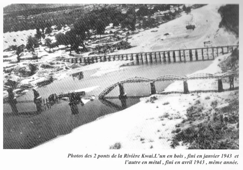 death railway-two bridges river kwai kanchanaburi 1943