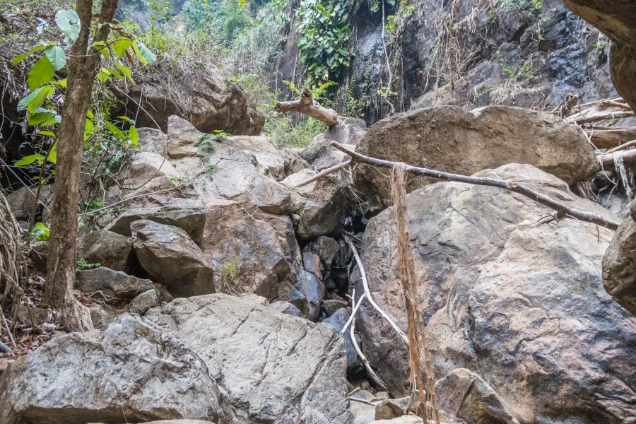 climbing khlong neung ko chang waterfall - thailand