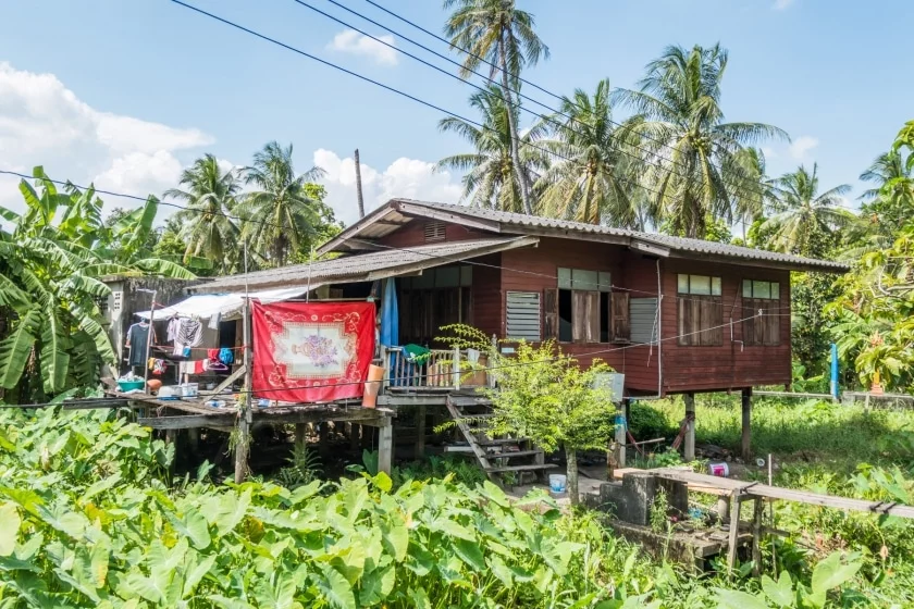 typical stilt house ko kret