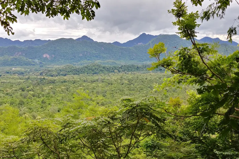 landscape around hellfire pass kanchanaburi