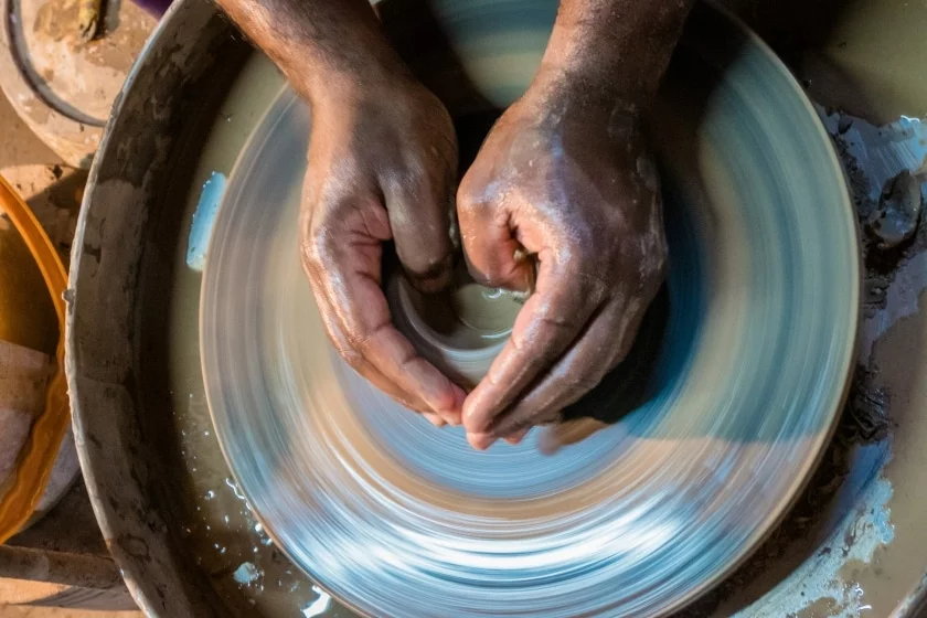 pottery work in progress ko kret