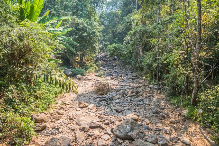 dry river waterfall than mayom ko chang - thailand