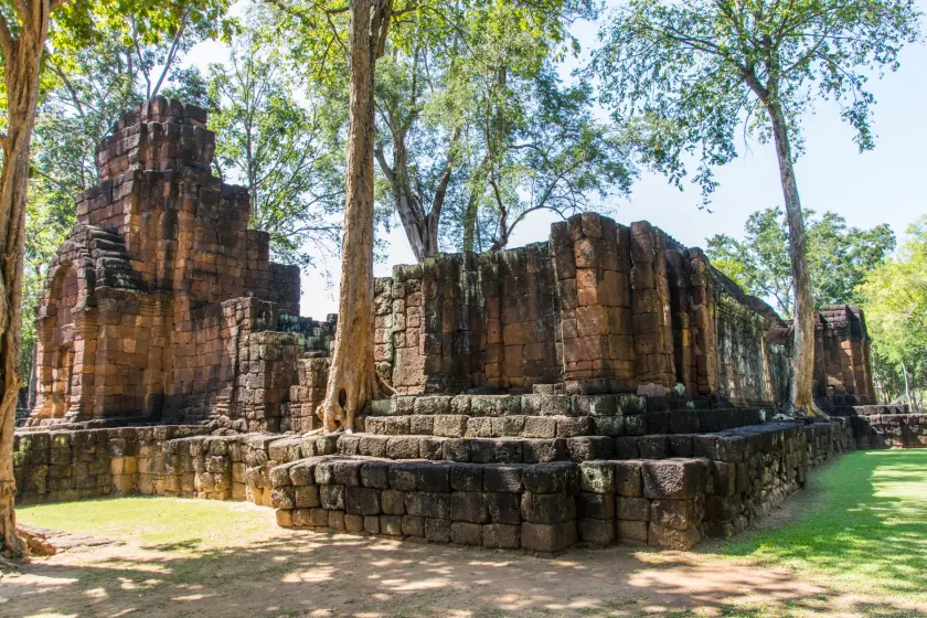 ruin historical site prasat muang sing kanchanaburi