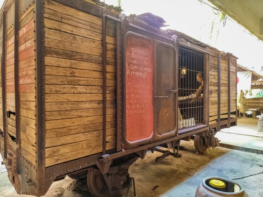 old wagon jeath war museum kanchanaburi