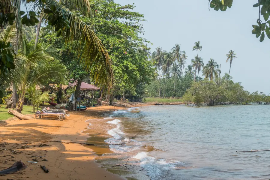 orange sand beach east coast ko chang - thailand