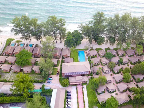aerial view hotel flora i talay ko chang