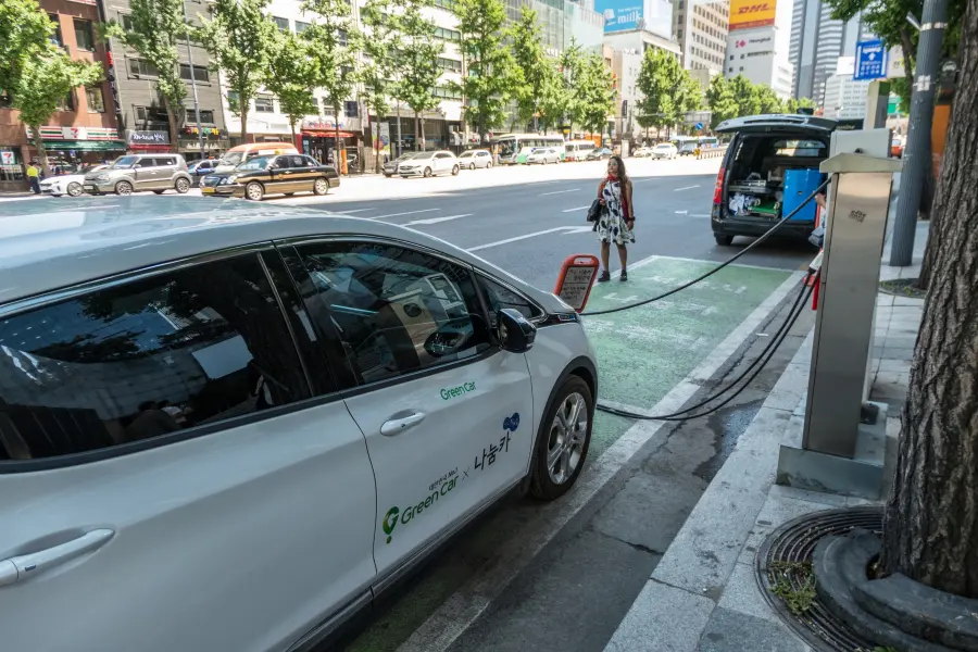 green car borne recharge seoul - coree du sud