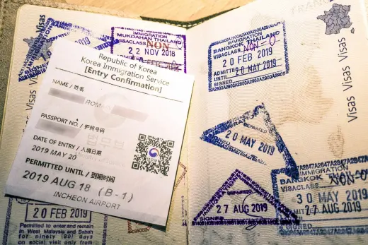 passeport visa coree du sud