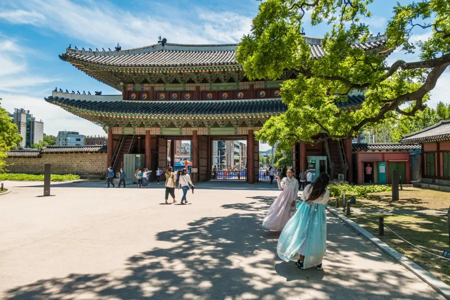 donhwamun gate changdeokgung palace seoul - south korea