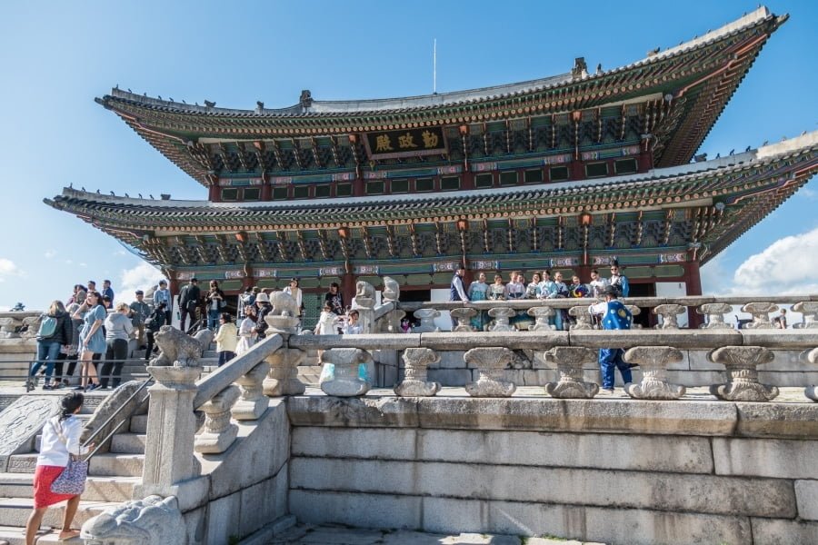 salle du trone - palais gyeongbokgung - seoul