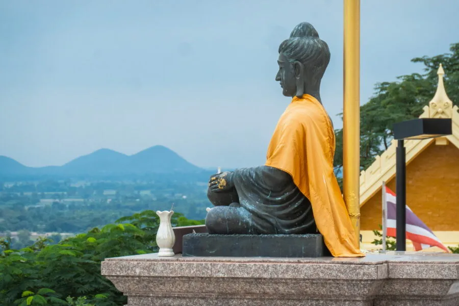buddha statue Wat Sangkat Rattana Khiri - Uthai Thani