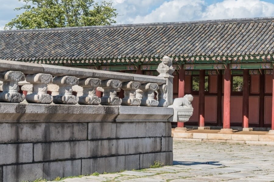 terrasse salle du trone gyeongbokgung seoul
