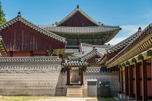 toit salle du trone - palais changdeokgung seoul