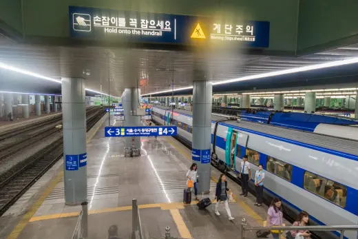train ktx gare seoul - coree du sud