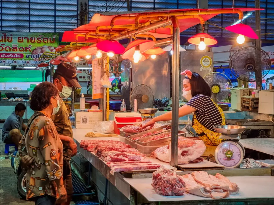 butchery covered market uthai thani