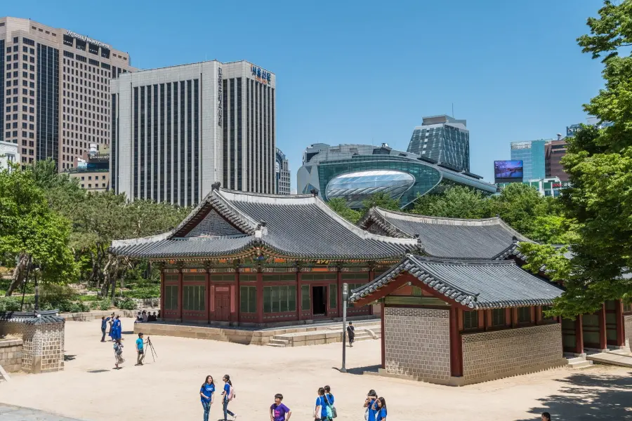 view of deokhongjeon hall of deoksugung palace seoul