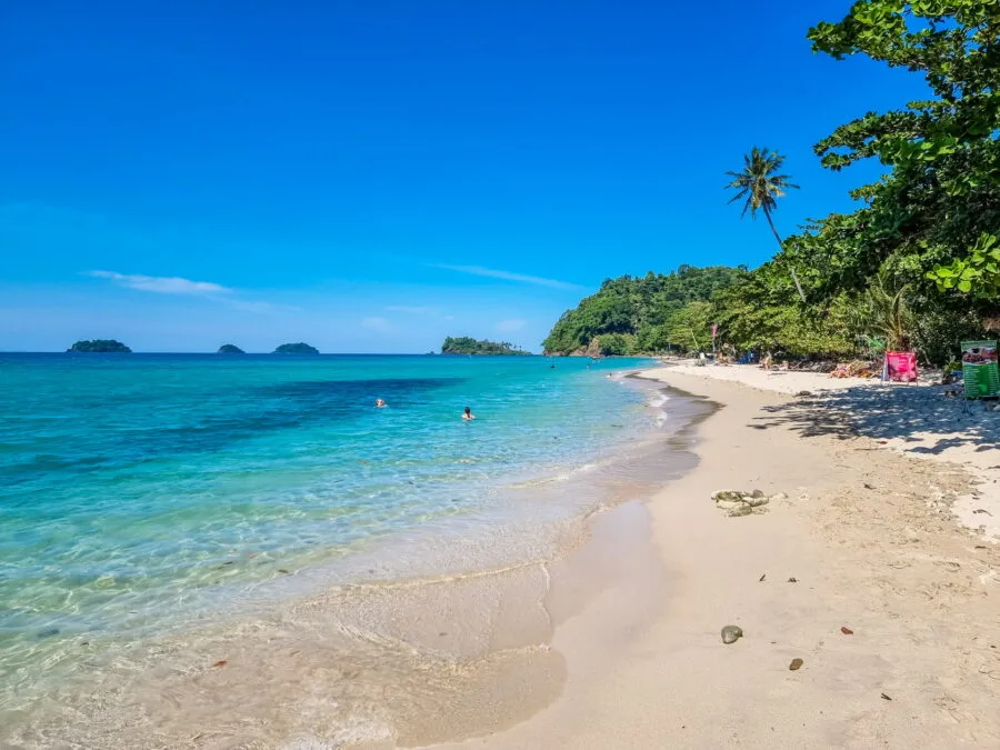 turquoise waters lonely beach ko chang