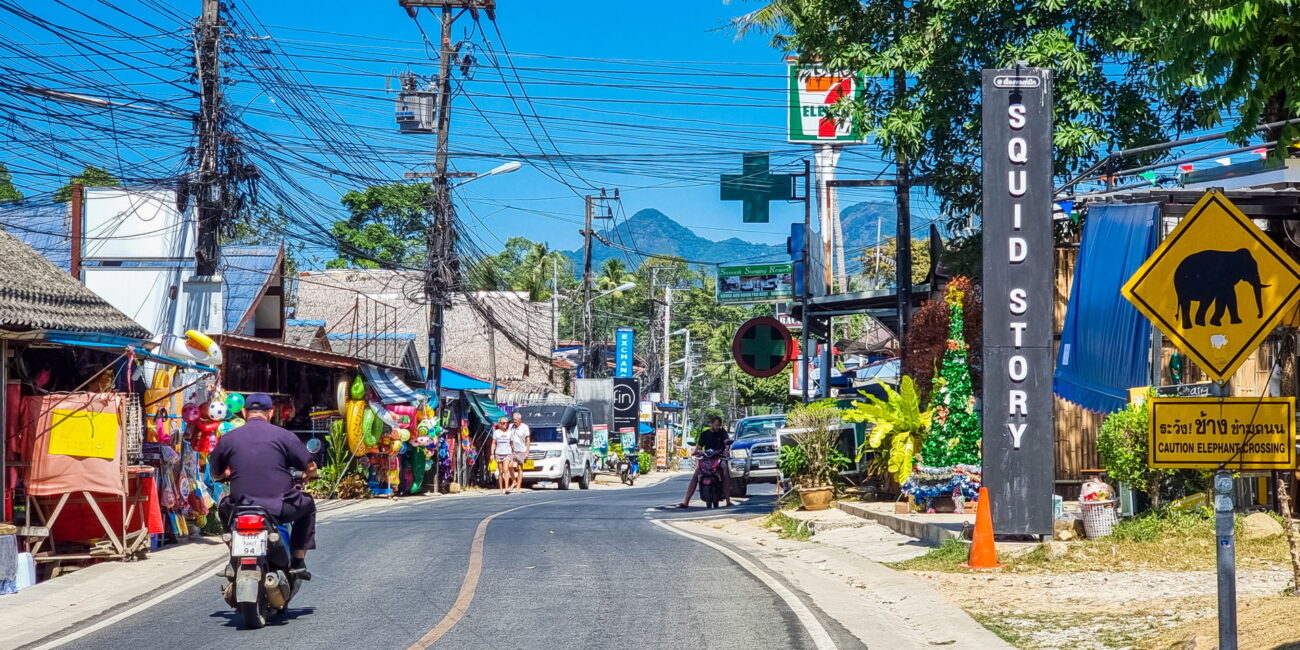 route principale traversant kai bae ko chang