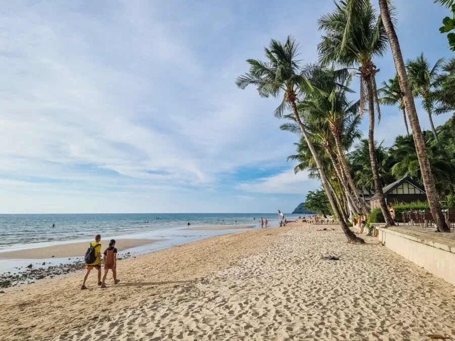 public access area white sand beach ko chang