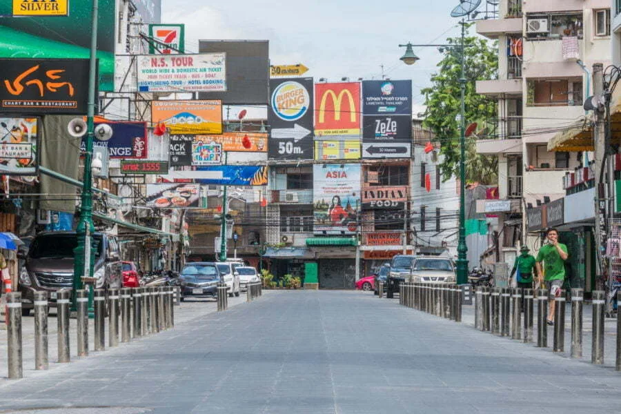 new paved road khao san road bangkok