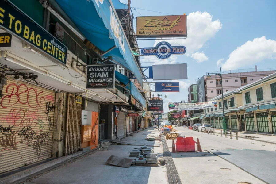 renovation work in progress khao san road