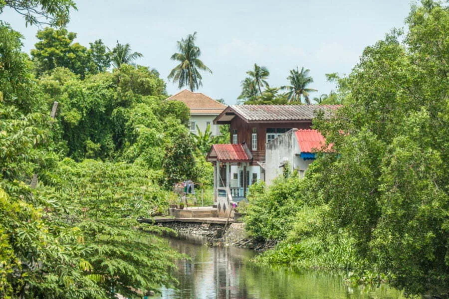canal visit around nakhon pathom