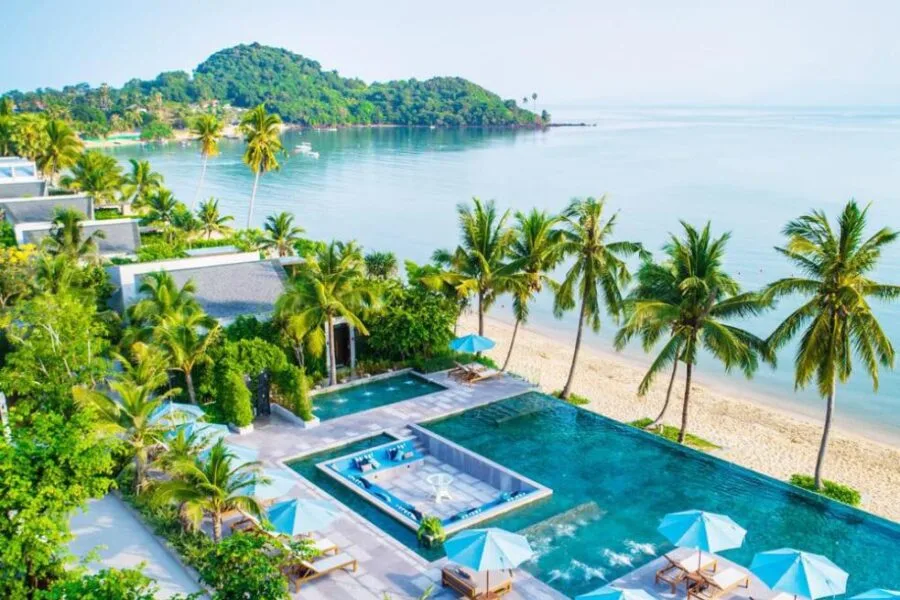 swimming pool CELES Beachfront Resort Koh Samui bo phut ko samui