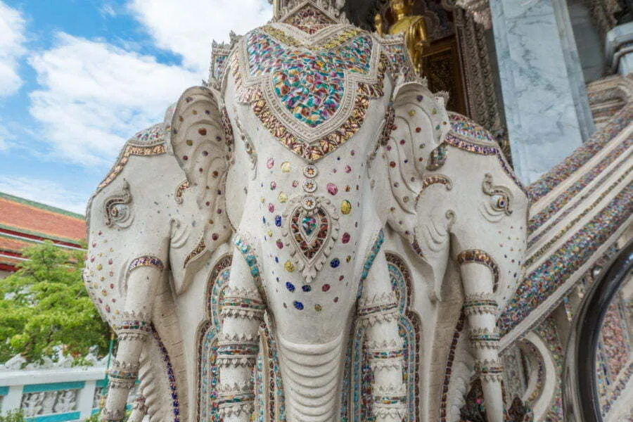 elephant statue Wat Klang Bang Kaeo - nakhon chai si