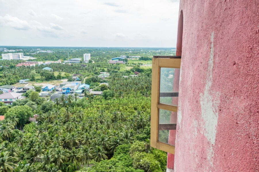 view tower Wat Samphran - dragon temple - nakhon pathom