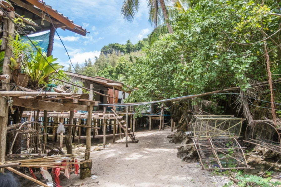 at the fishing village dan sawit - chumphon