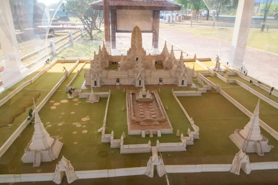 model reconstitution of wat chai watthanaram - ayutthaya