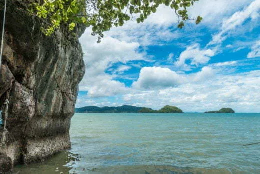 landscape of fishing village in sawit - chumphon