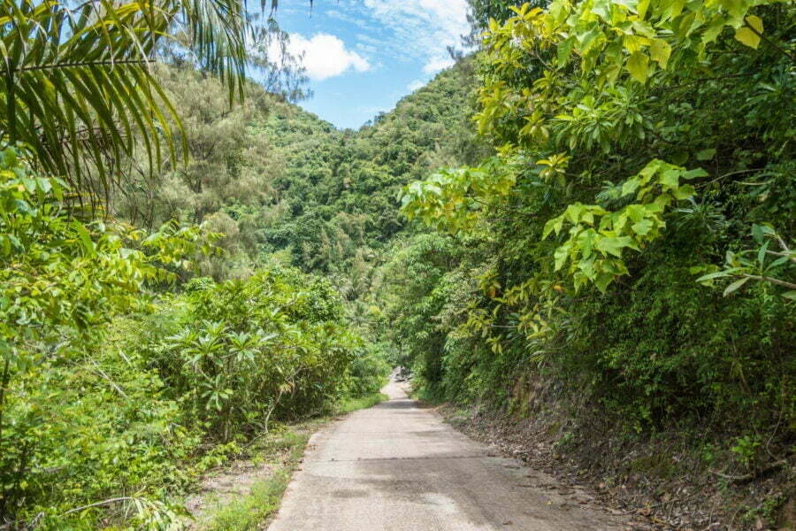road fishing village dan sawit - chumphon